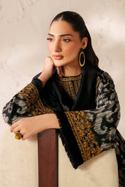 Viscose Silk Party Dress with Shawl