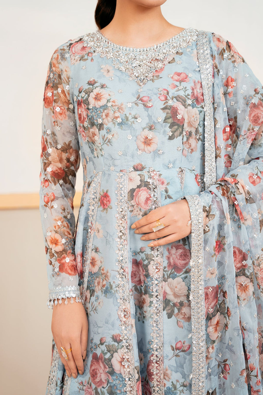 Stylish Kalidar Frock for Festive Wear