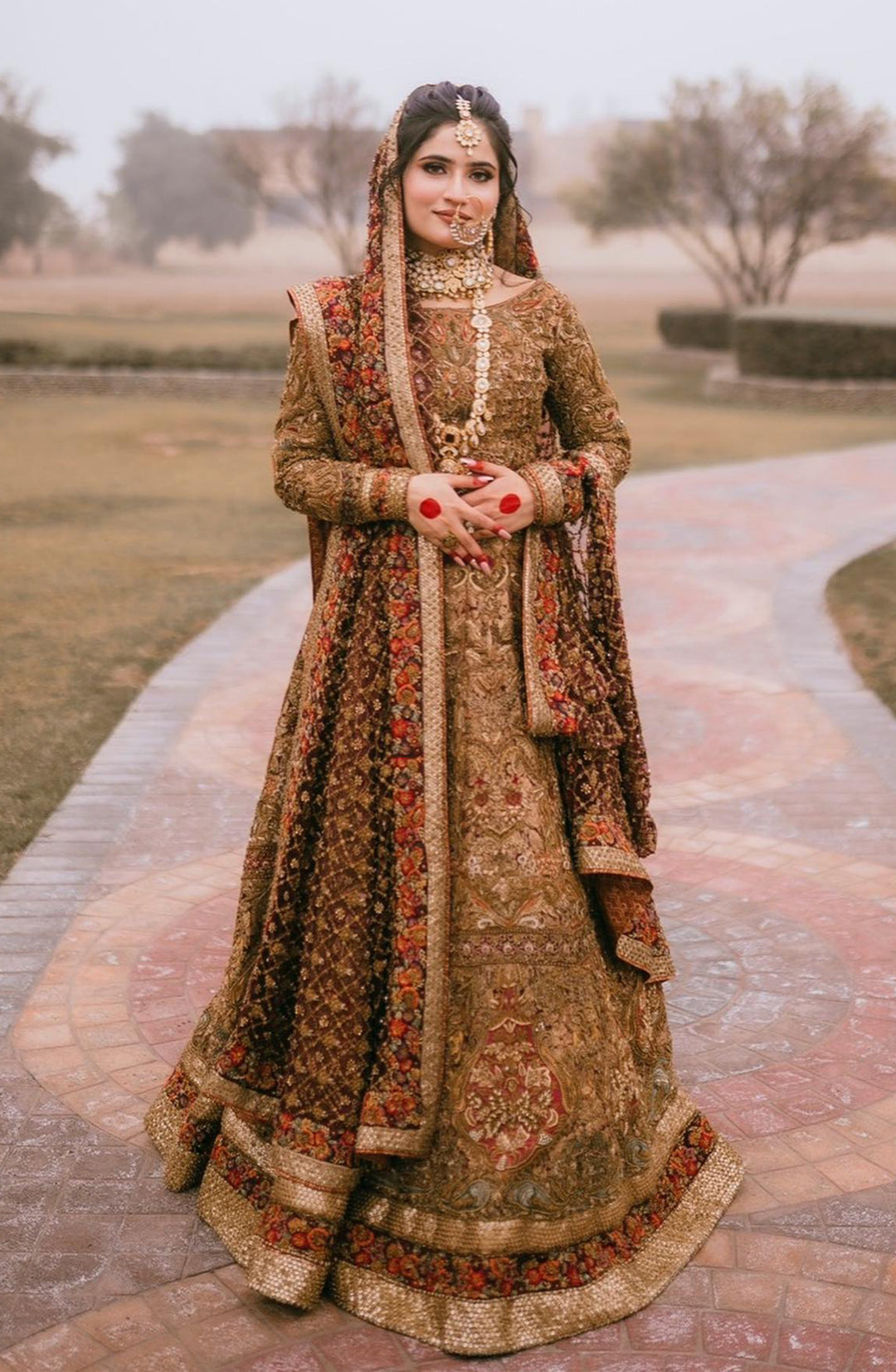 Exquisite Pakistani Bridal Lehenga with Organza Dupatta
