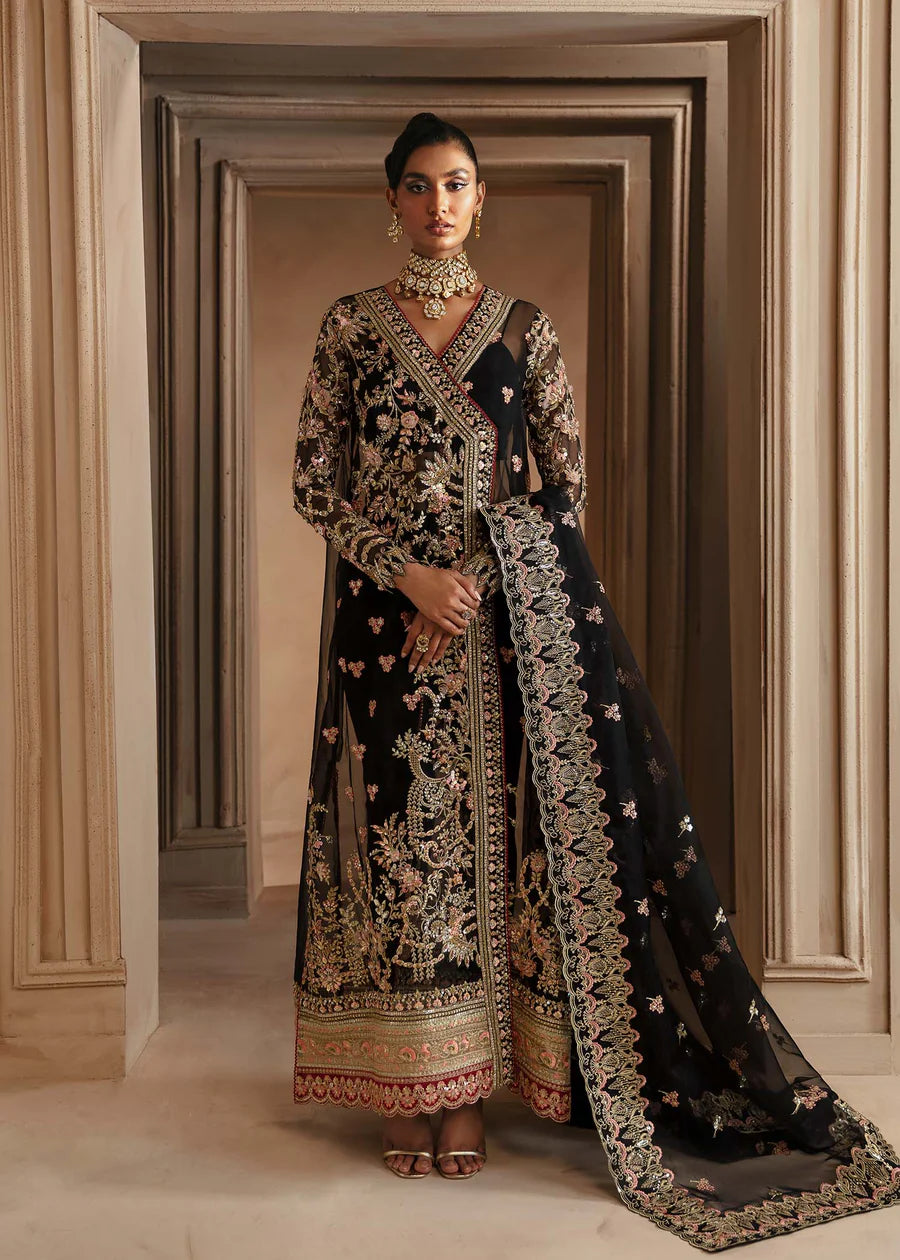 Luxury Embroidered Black Pakistani Wedding Dress