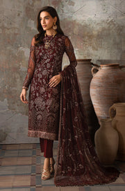 Elegant Sequins Embroidered Net Party Dress in Classic Colors