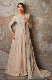 Elegant Sequins Embroidered Net Blouse and Trouser Set