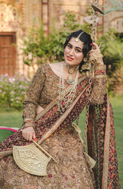 Exquisite Pakistani Bridal Lehenga with Organza Dupatta