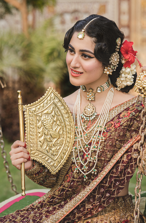 Exquisite Pakistani Bridal Lehenga with Organza Dupatta