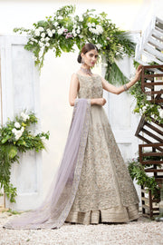 Elegant Jamawar Pakistani Wedding Dress with Sheer Duppata