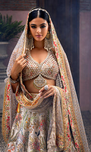 Ali Xeeshan Bridal Lehenga Choli and Dupatta Wedding Dress