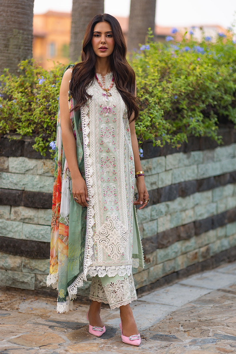 Alluring Mint Green Shade Embroidered Pakistani Salwar Kameez