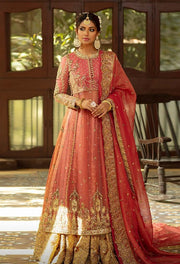 Anarkali Pink Pishwas Lehenga Pakistani Bridal Dresses
