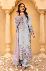 Aqua Blue Embroidered Pakistani Salwar Kameez Dupatta Salwar Suit