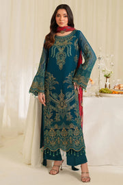 Raw Silk Embroidered Gown