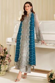 Embroidered Raw Silk Dress Set With Dupatta 2C90
