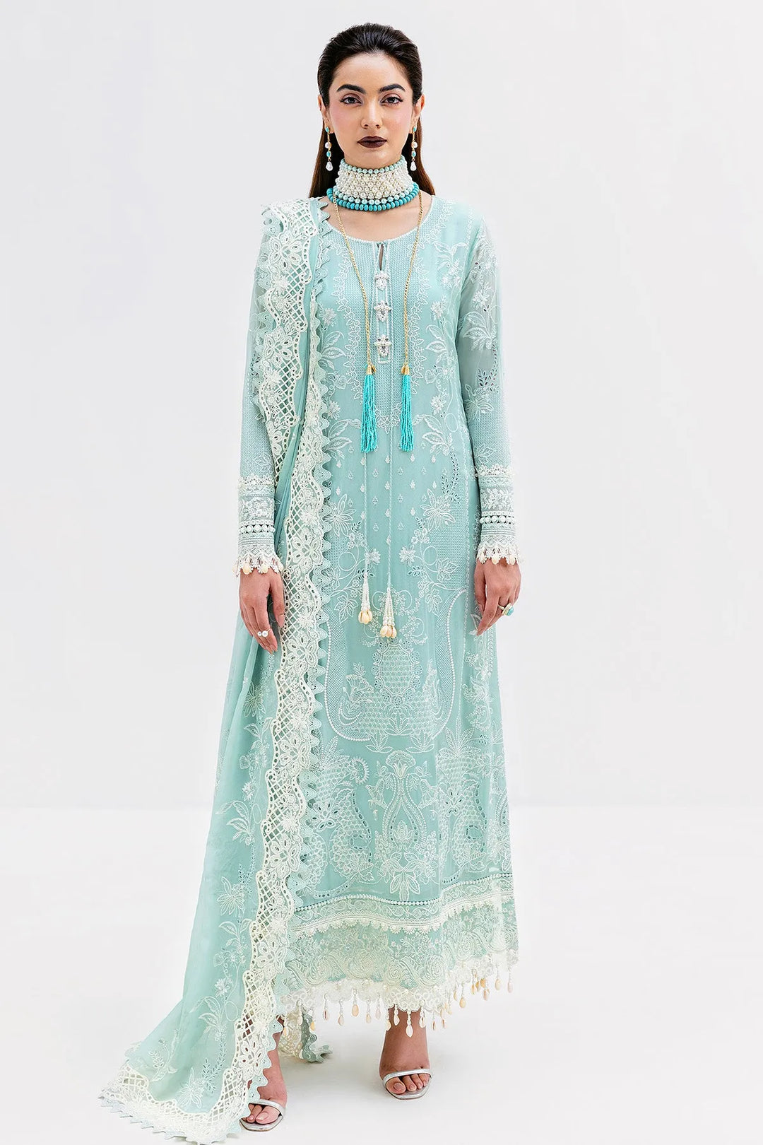 Front Embroidered Shirt And Trouser Set