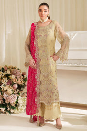Embroidered Raw Silk Ensemble With Dupatta 2106