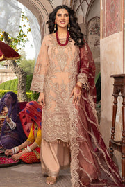 Embroidered Raw Silk Shirt And Trouser Set With Dupatta