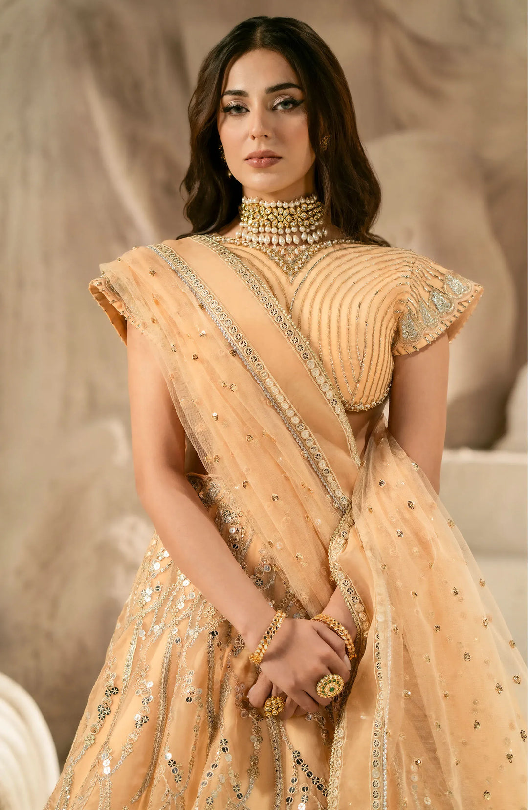 Elegant Organza Pakistani Bridal Suit
