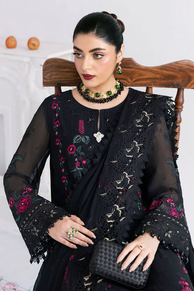 Embroidered Georgette Ensemble With Dupatta