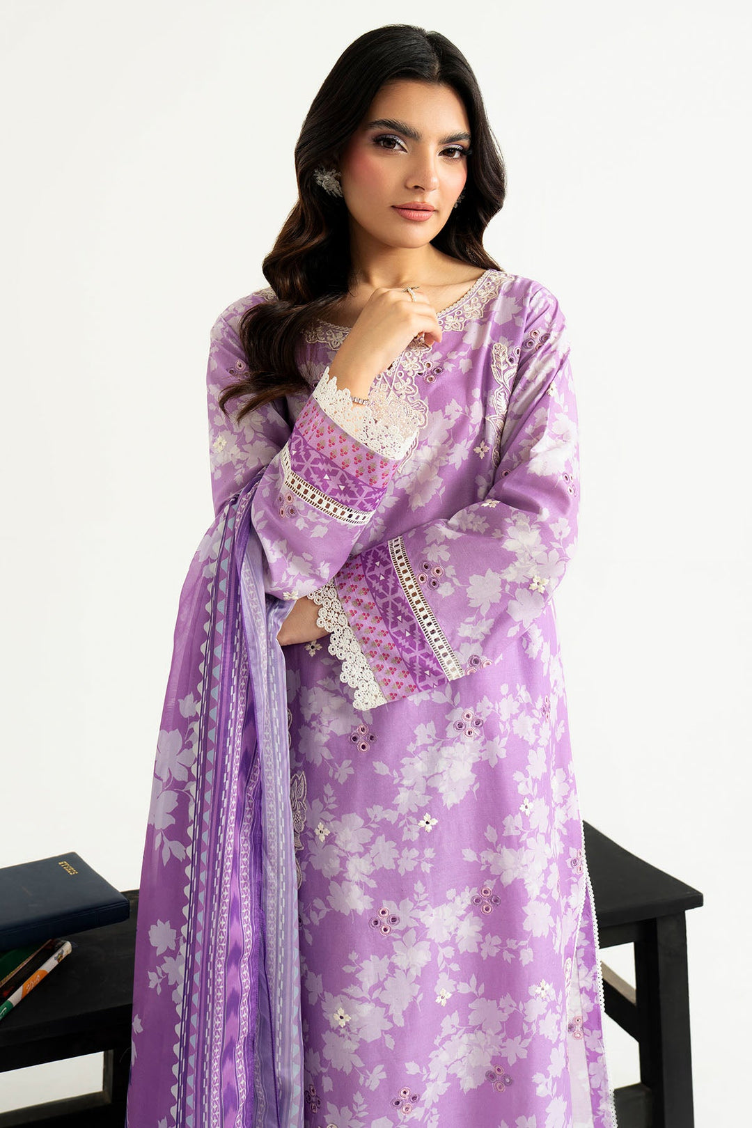 Imrozia Elegant Pakistani Dresses Lawn Embroidered Shirt Silk