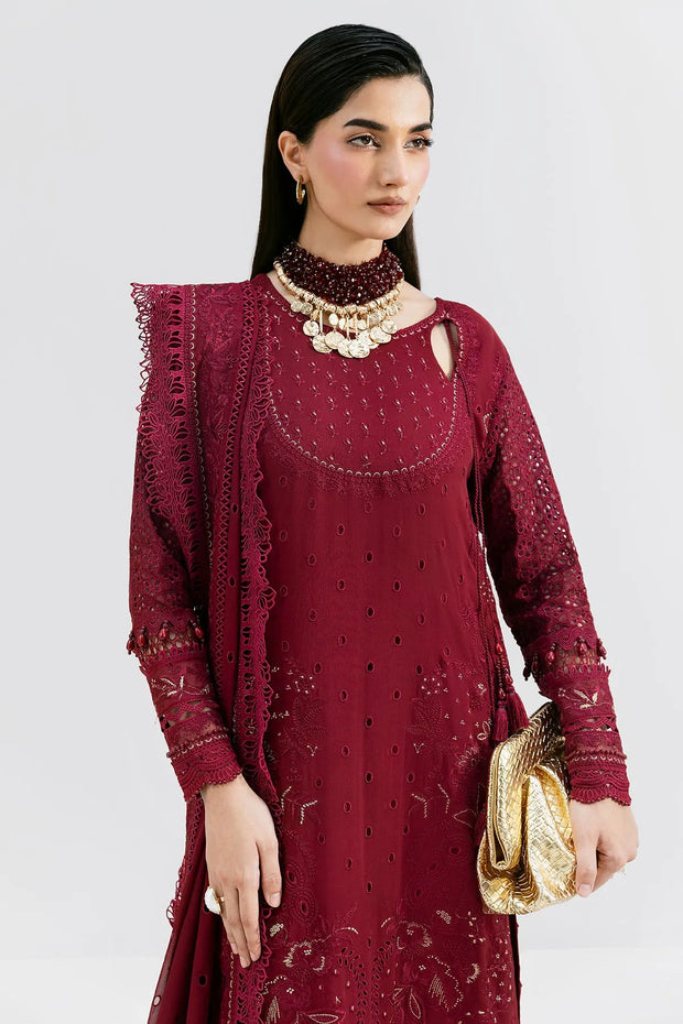 Georgette Embroidered Shirt And Trouser Set