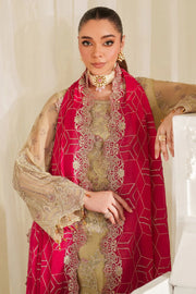 Embroidered Raw Silk Ensemble With Dupatta 2106