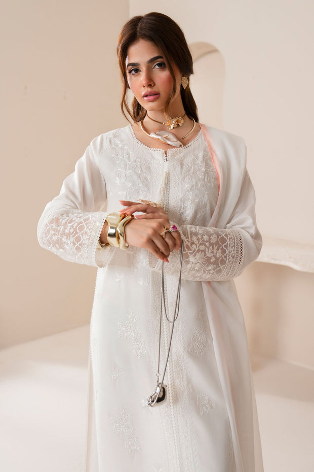 Imrozia Elegant Pakistani Dresses Viscose Embroidered Shirt Set