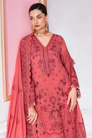 Embroidered Georgette Gown With Dupatta