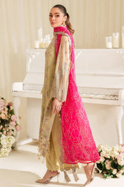 Embroidered Raw Silk Ensemble With Dupatta 2106