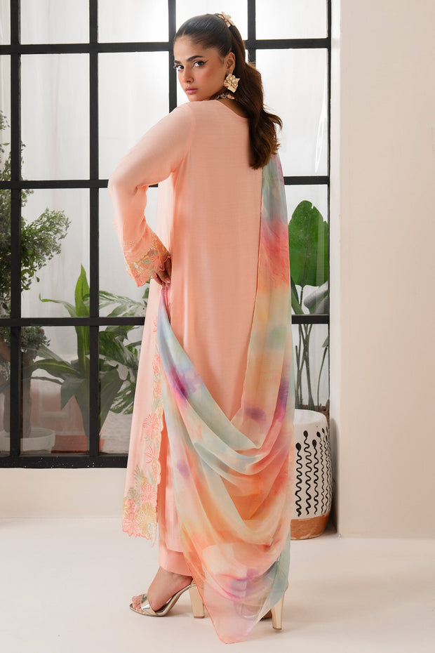Imrozia Elegant Viscose Pakistani Dresses with Embroidered Shirt