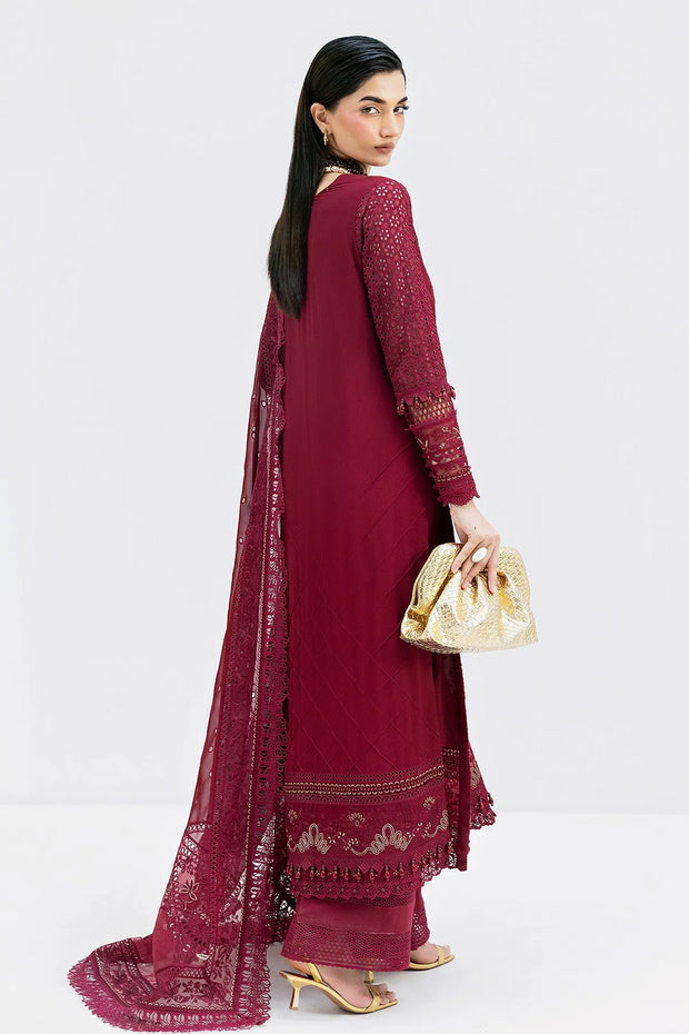Georgette Embroidered Shirt And Trouser Set