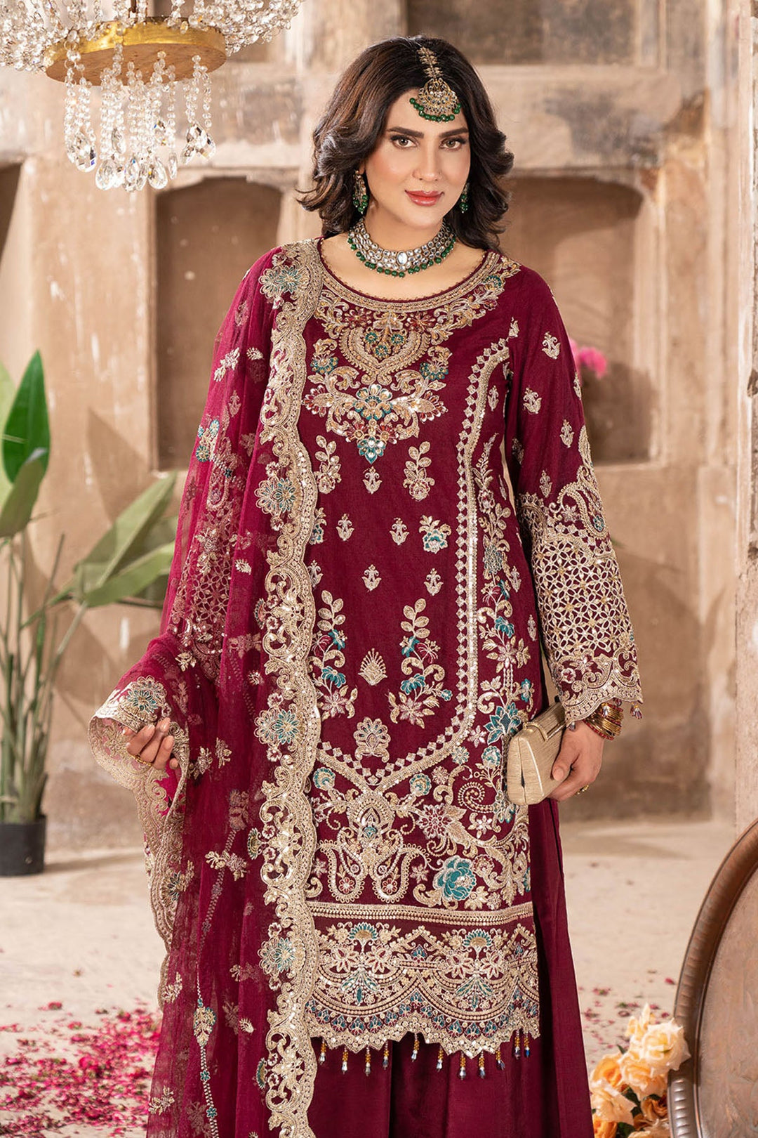 Embellished Embroidered Lehenga