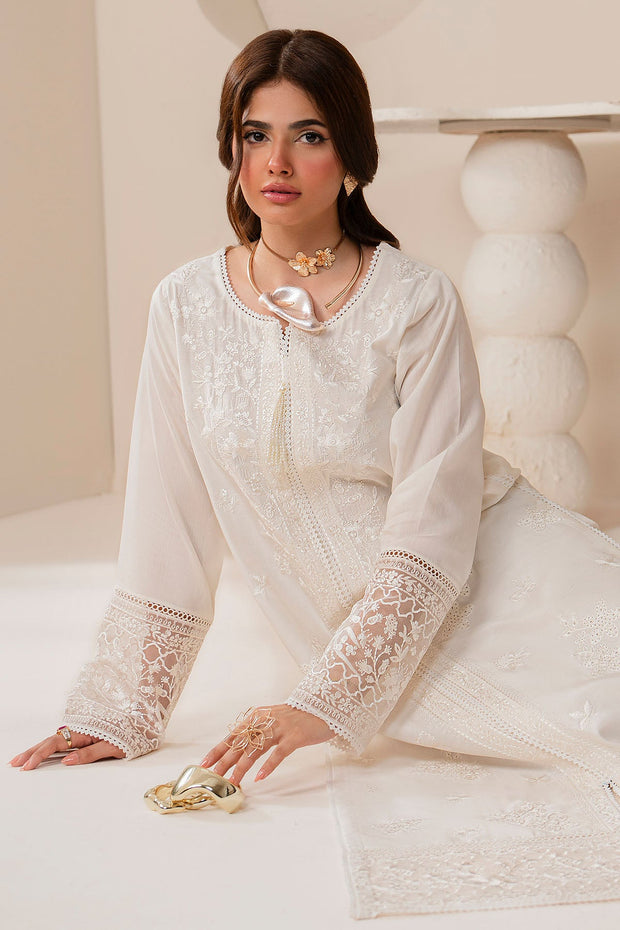 Imrozia Elegant Pakistani Dresses Viscose Embroidered Shirt Set