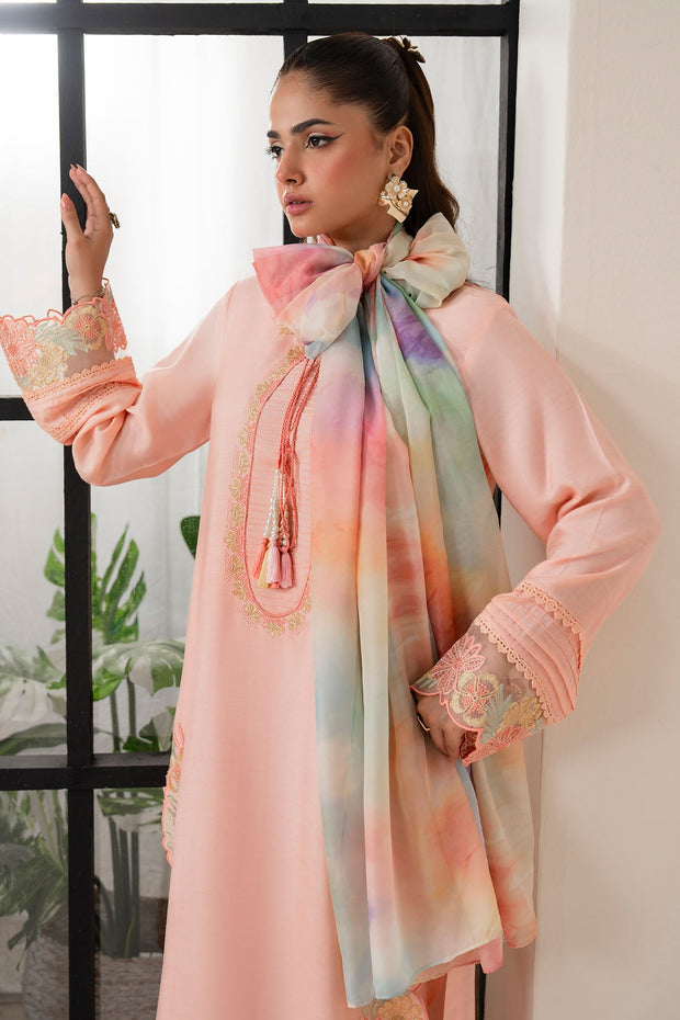 Imrozia Elegant Viscose Pakistani Dresses with Embroidered Shirt