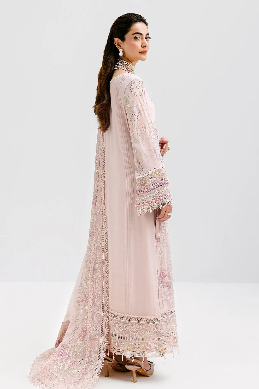 Embroidered Georgette Lehenga With Dupatta