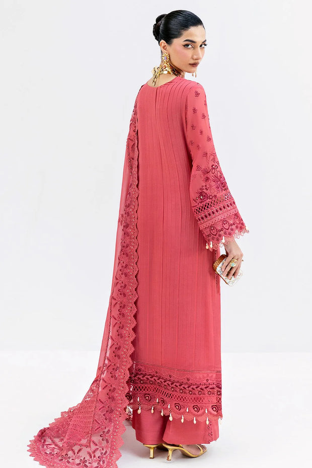 Embroidered Georgette Gown With Dupatta