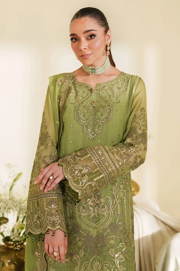 Embroidered Raw Silk Lehenga With Dupatta