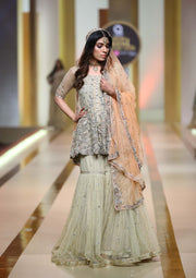 Pakistani Bridal Dress with Signature Meshwork Embroidery