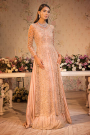 Baby Pink Long Kameez Lehenga Pakistani Bridal Dresses