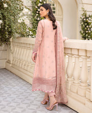 Beautiful Pink Embroidered Pakistani Party Wear Salwar Kameez Dupatta