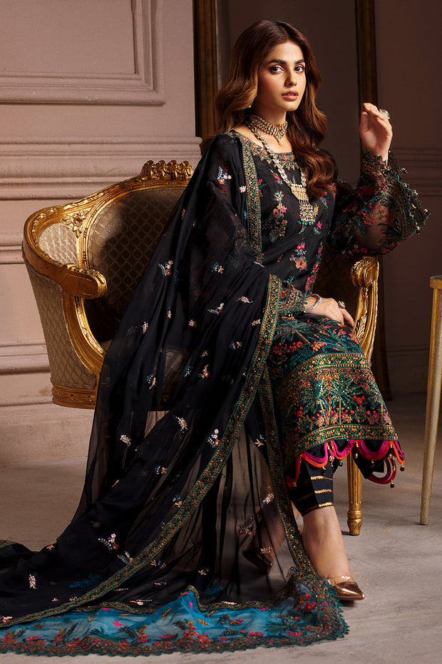 Black Kameez Trouser Dupatta Pakistani Wedding Dress