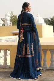 Blue Cotton Net Pishwas Suit Pakistani Wedding Dresses 2023