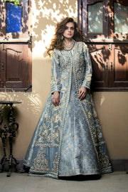 Blue Embellished Kameez Lehenga Pakistani Wedding Dresses 2023