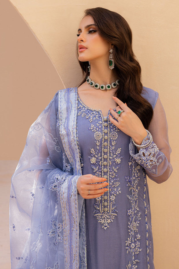 Blue Kameez Trouser Pakistani Wedding Dress