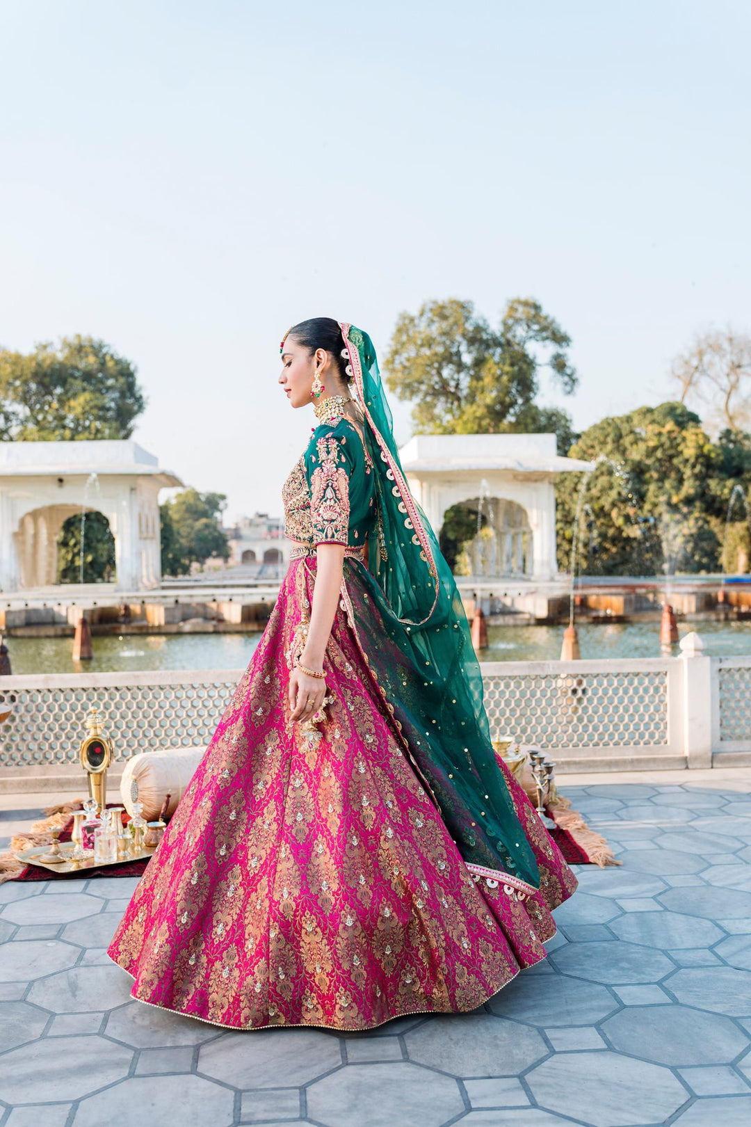 Bridal Lehenga Choli Dupatta Dress for Wedding