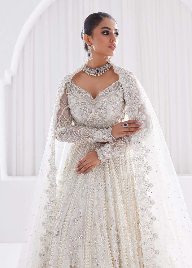 Bridal Lehenga Choli White Pakistani Wedding Dress Online