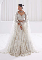 Bridal Lehenga Choli White Pakistani Wedding Dress