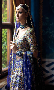 Bridal Lehenga Choli and Double Dupattas Wedding Dress Online