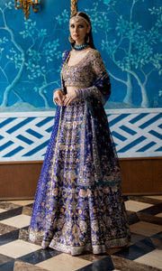 Bridal Lehenga Choli and Double Dupatta Wedding Dress