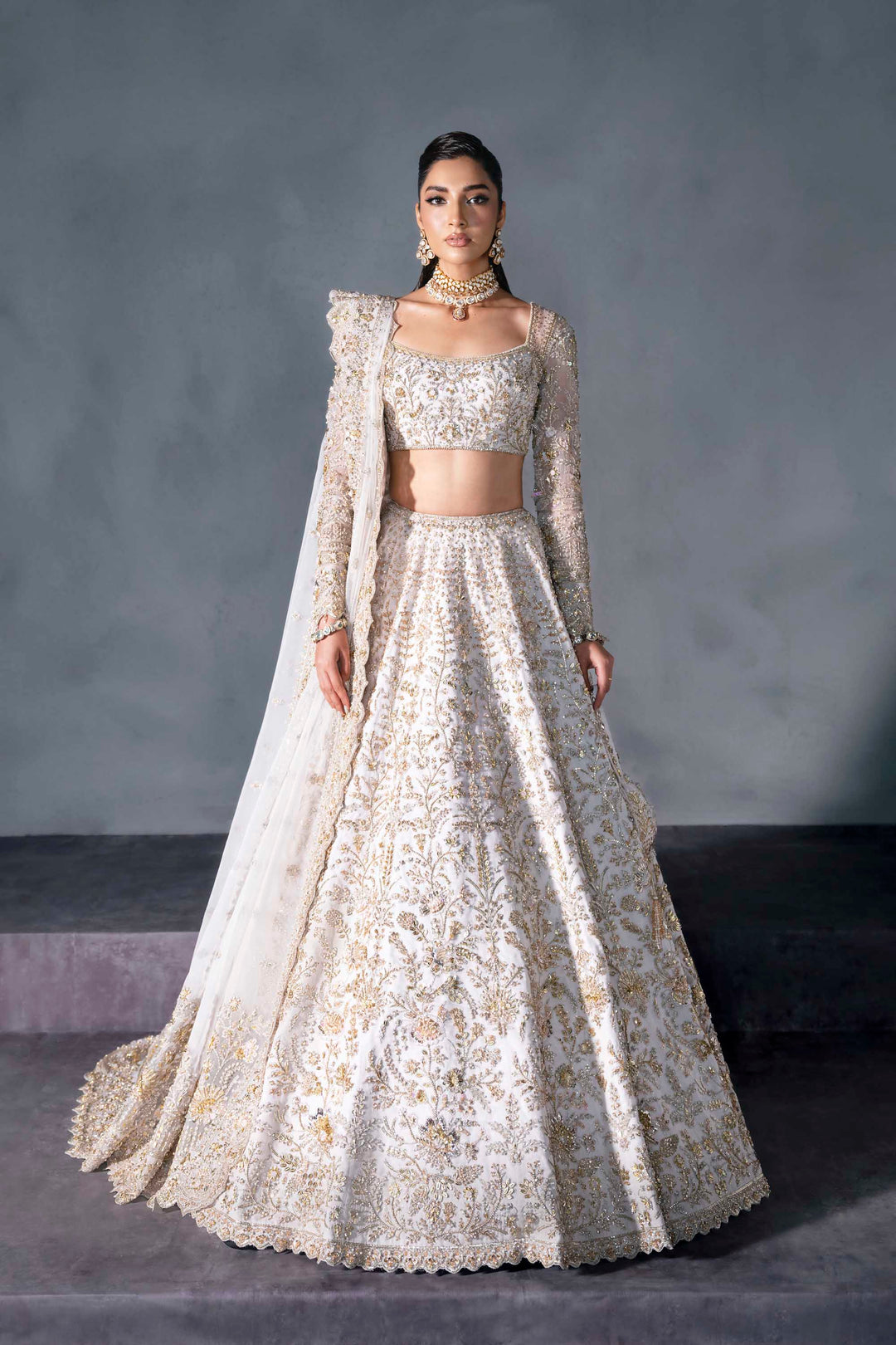 Bridal Lehenga Choli and Dupatta Dress for Wedding