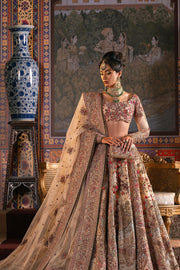 Bridal Lehenga Choli and Dupatta Pakistani Wedding Dress in Net