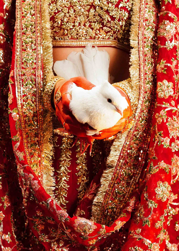 Bridal Lehenga Choli and Dupatta Wedding Dress