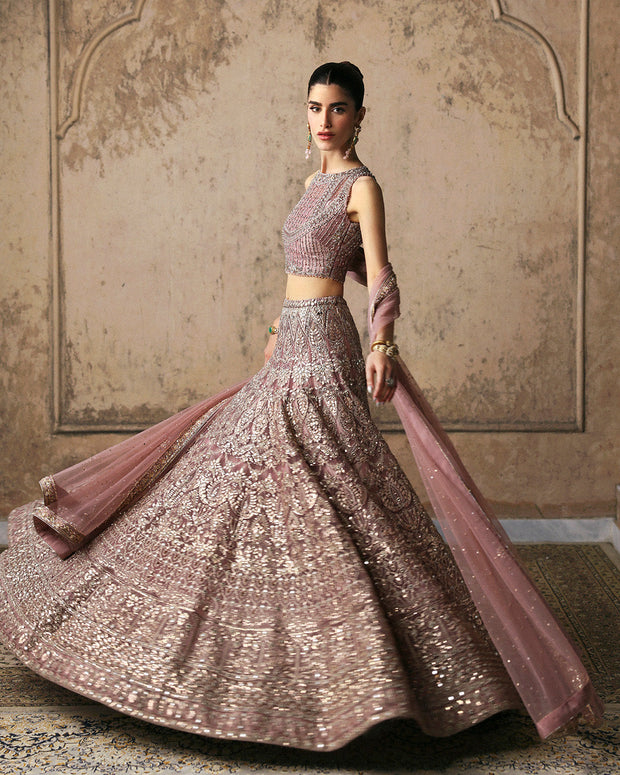 Bridal Lehenga Choli and Dupatta for Wedding